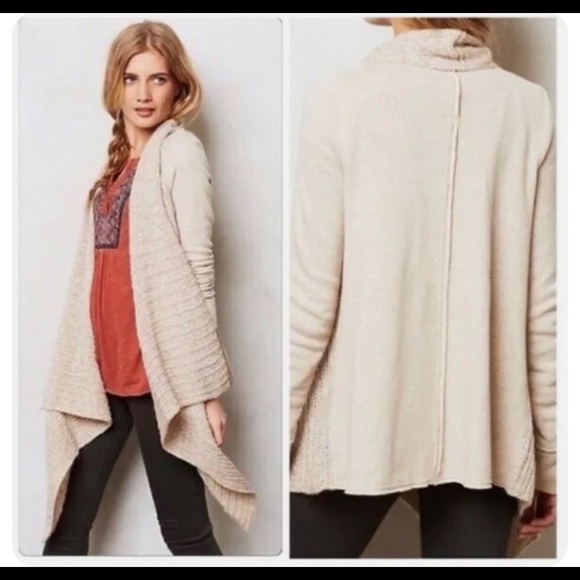 Anthropologie Saturday Sunday Cascado Open Waterfall Knit Cardigan - Picture 1 of 4